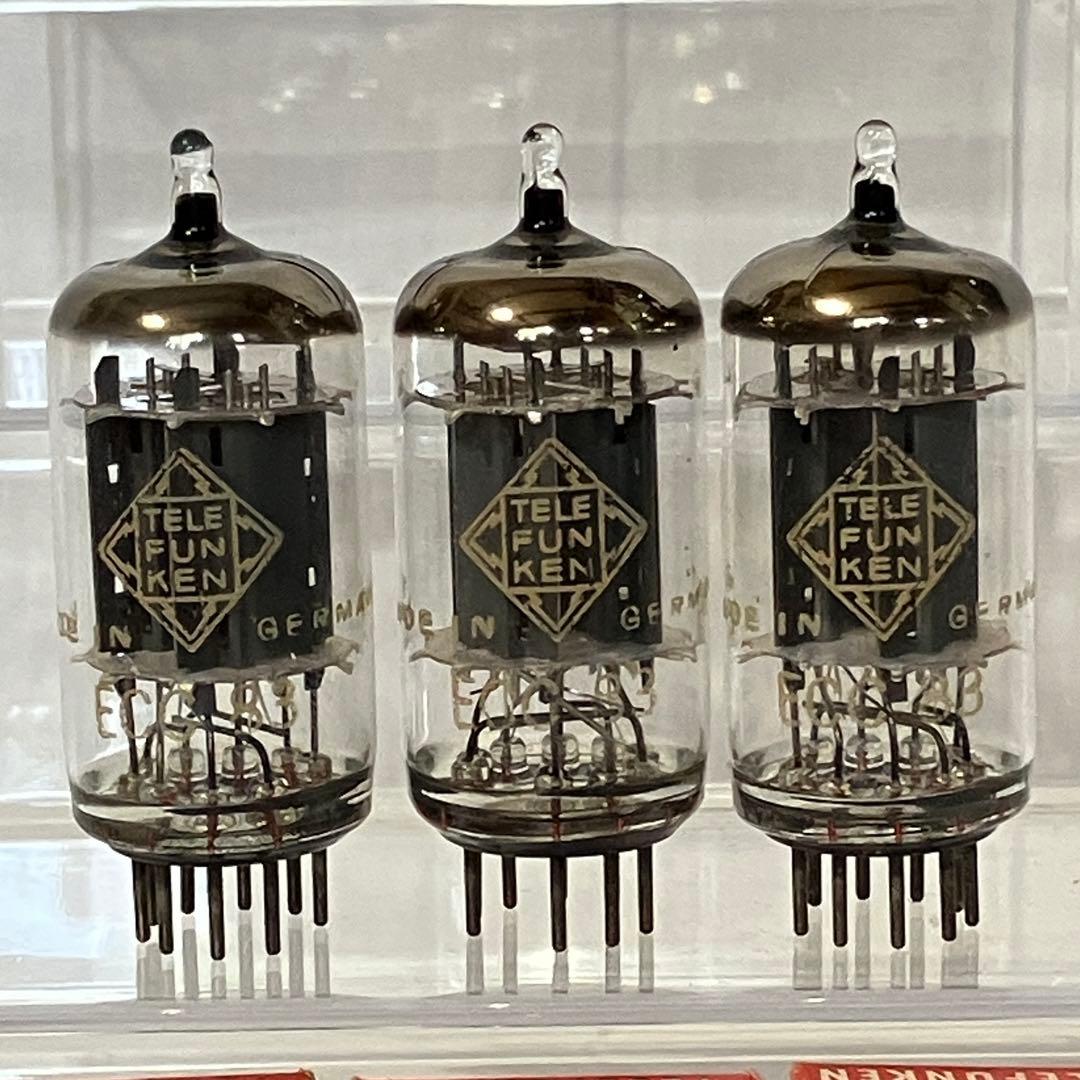 希少 Telefunken ECC83 スムースプレート ダイヤ 同一3本セット