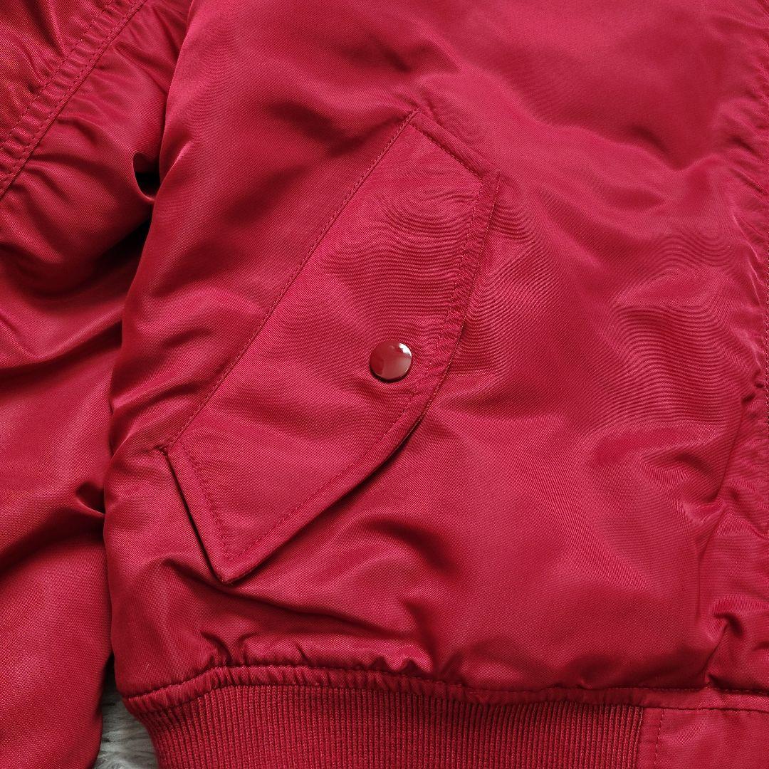 ALPHA INDUSTRIES アルファ MA-1 フード付 NATUS 赤