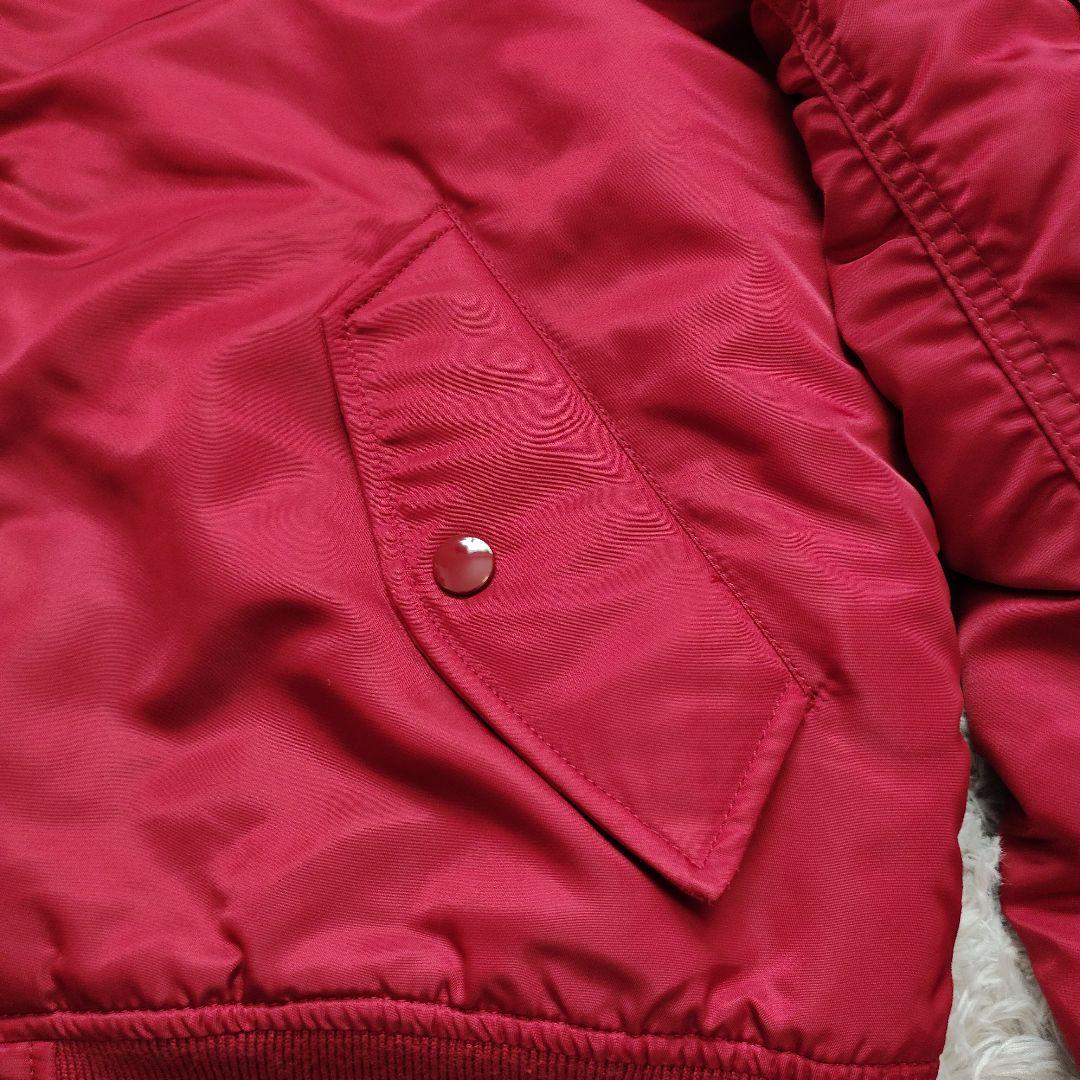 ALPHA INDUSTRIES アルファ MA-1 フード付 NATUS 赤