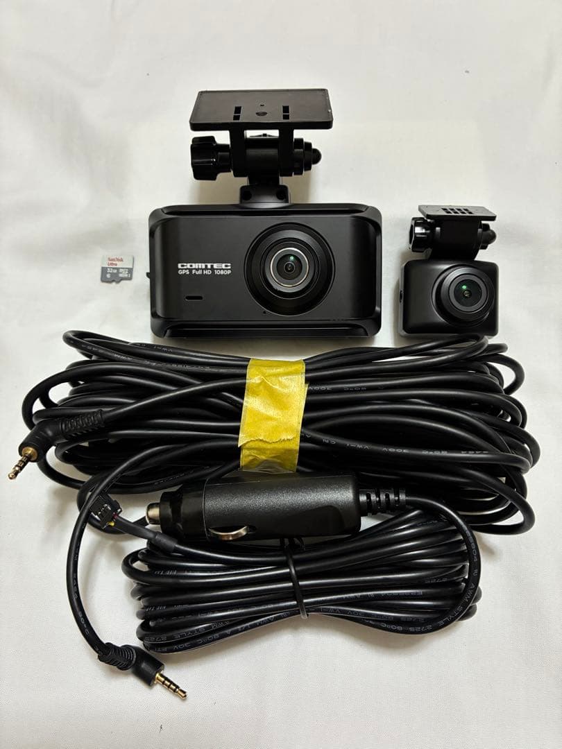 ★美品★ コムテック ZDR 035 ドライブレコーダー 前後2カメラ(36)