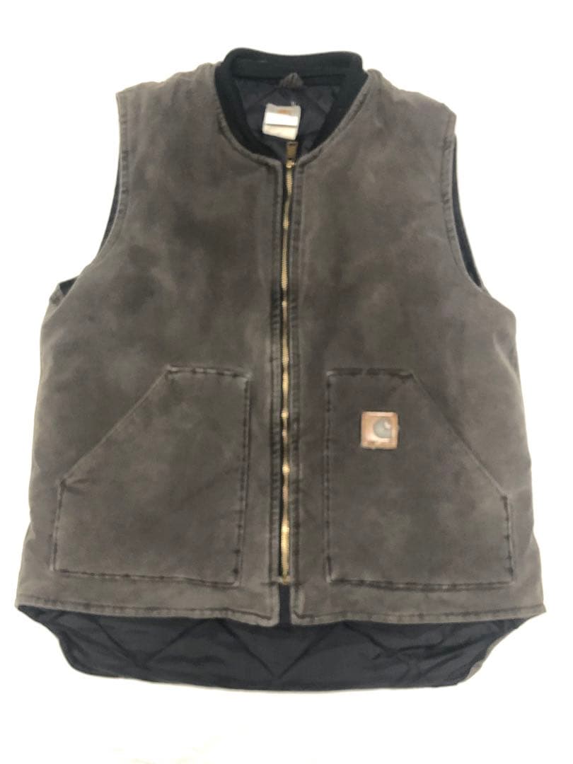 げ*し様 Carhartt ダックベスト USA製 腰ゴム ＬサイズTall