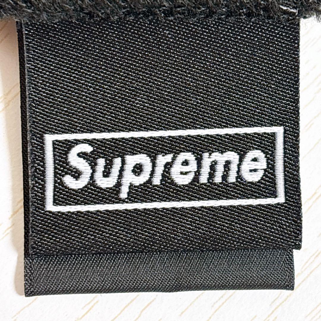 Supreme NEW ERA ニット帽　ビーニー　Sロゴ　ブラック　黒