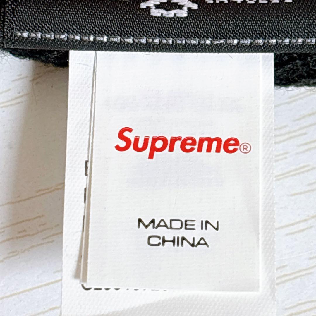 Supreme NEW ERA ニット帽　ビーニー　Sロゴ　ブラック　黒