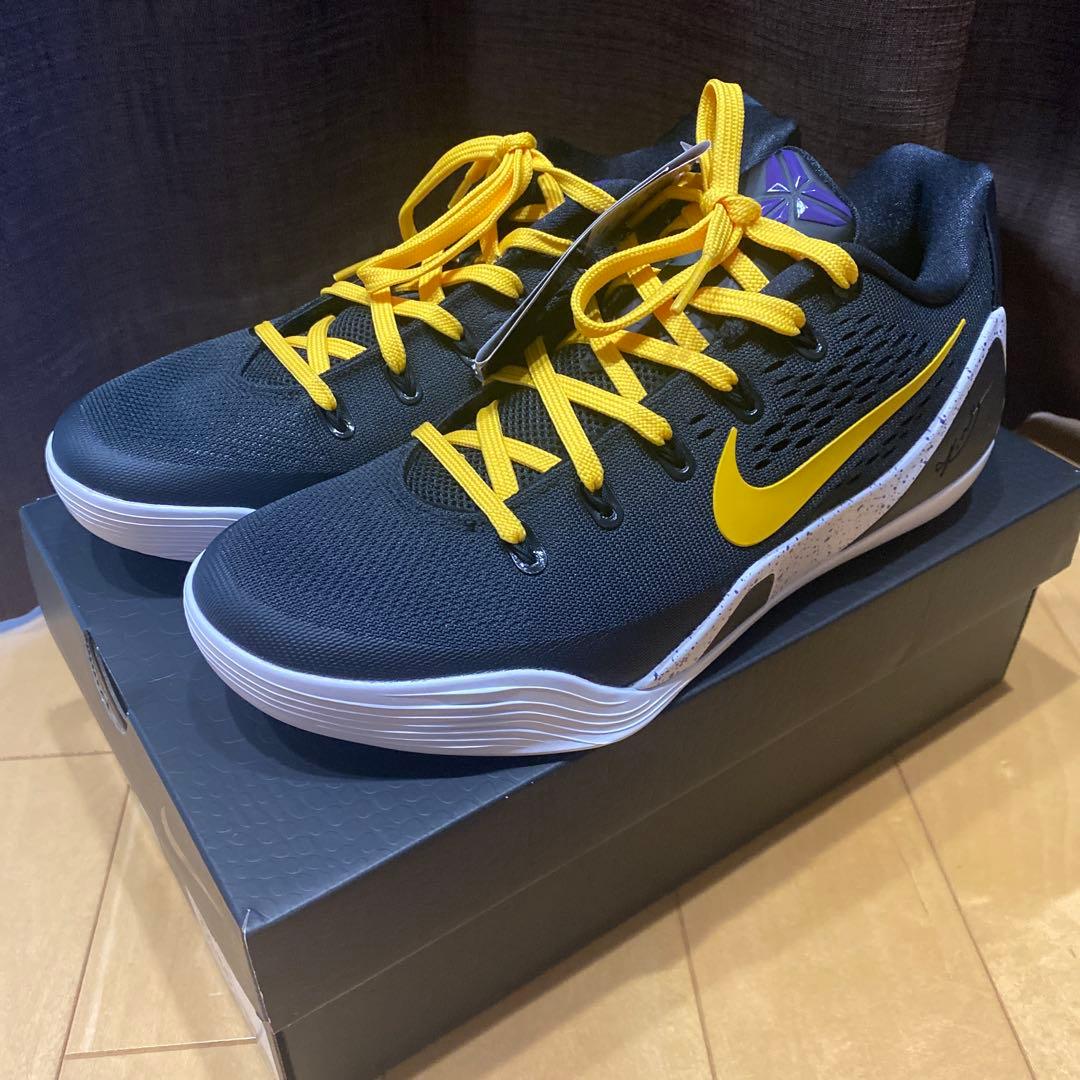 Nike Kobe 9 Elite Low EM 黒/黄色