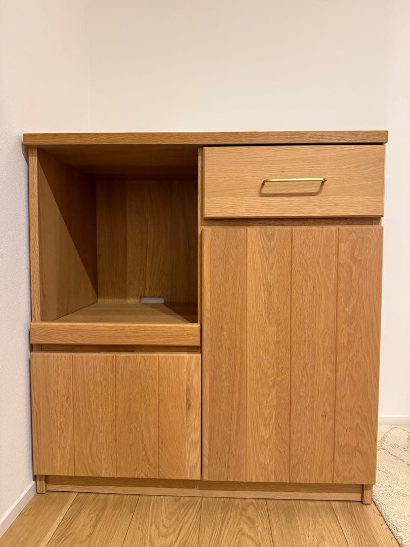 【みお】unico FREDITフレディットW800 食器棚 家電収納棚