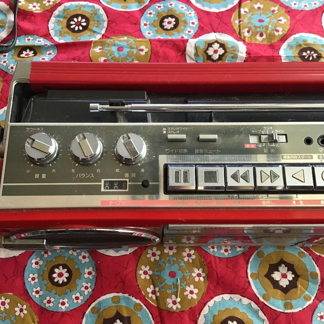 SHARP QT77R ラジカセ