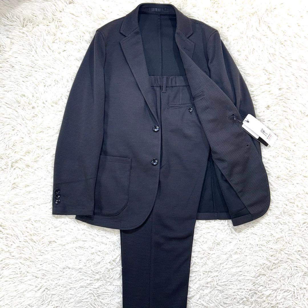 【未使用タグ付】パジャマスーツプレミアム 日本製素材 ワッフルジャージセット S