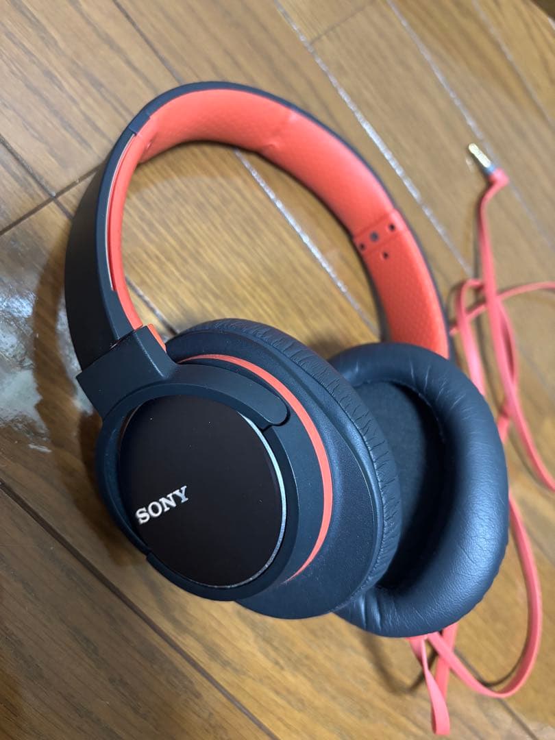 SONY 有線ヘッドホン ブラック/オレンジ MDR-ZX770D