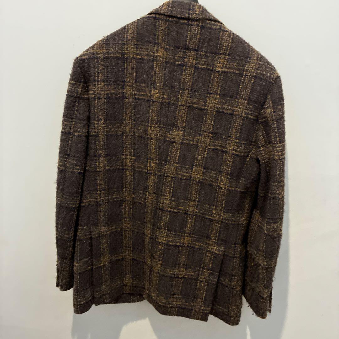 LARDINI チェック柄 テーラードジャケット 46 ラルディーニ