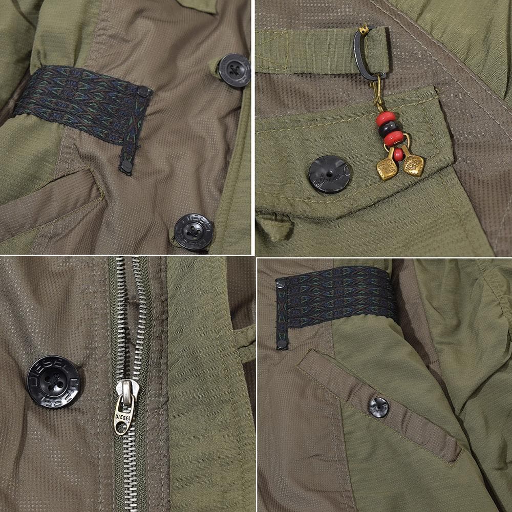 00s y2k archive DIESEL n-3b ミリタリーコート XS
