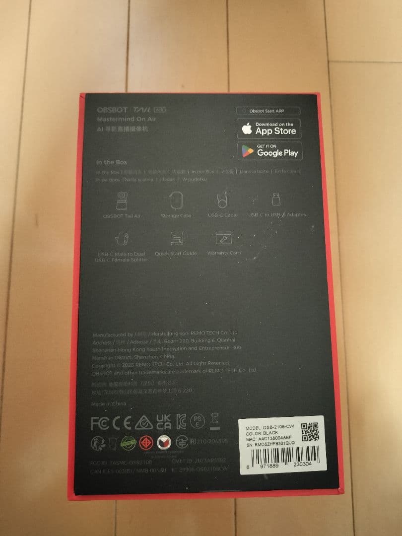 y*2様 OBSBOT Tail Air　ビデオカメラ