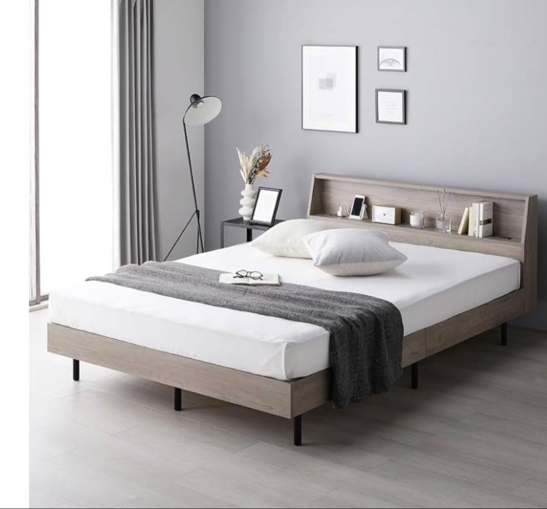 RASIK シングル ベッドフレーム グレー