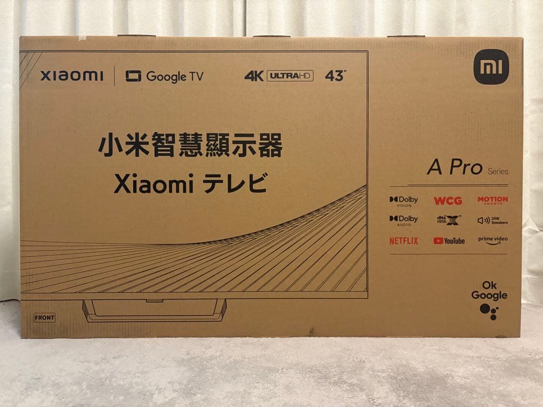 Xiaomi A Pro 43インチ 4Kテレビ