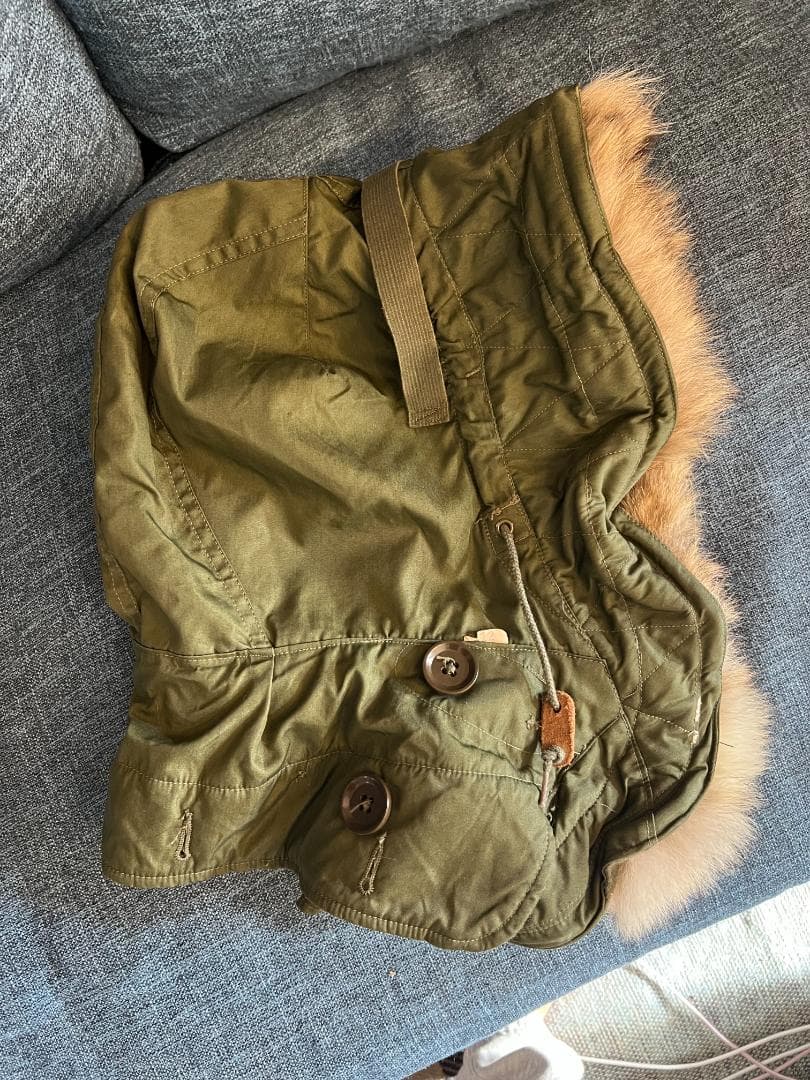 【希少】米軍実物 M51 M65 コヨーテファー フード 1952