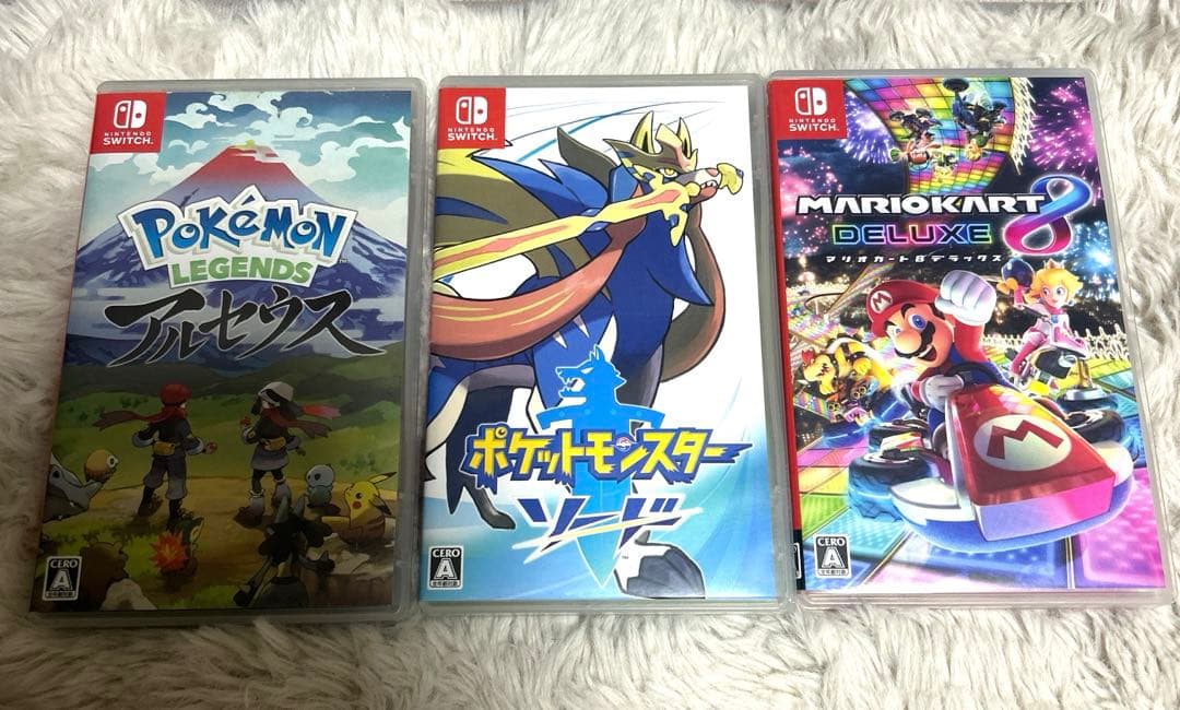 スイッチ　ソフト　ポケモンアルセウス　ソード　マリオカート