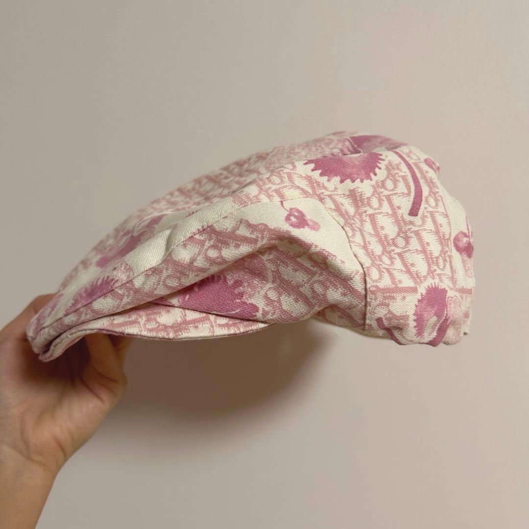 Christian Dior ハンチング帽子 58 トロッターピンク