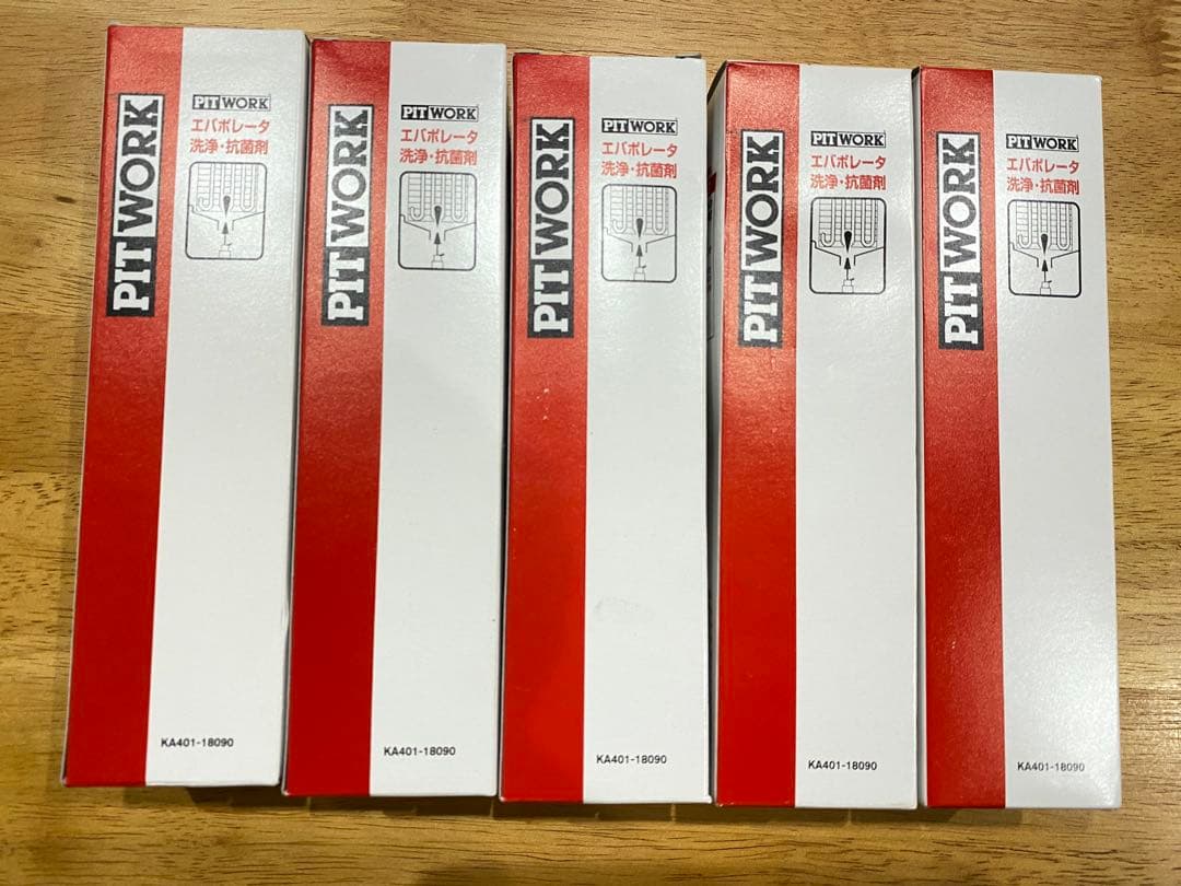 PIT WORK エバポレーター洗浄 抗菌12ヶ月5本セット