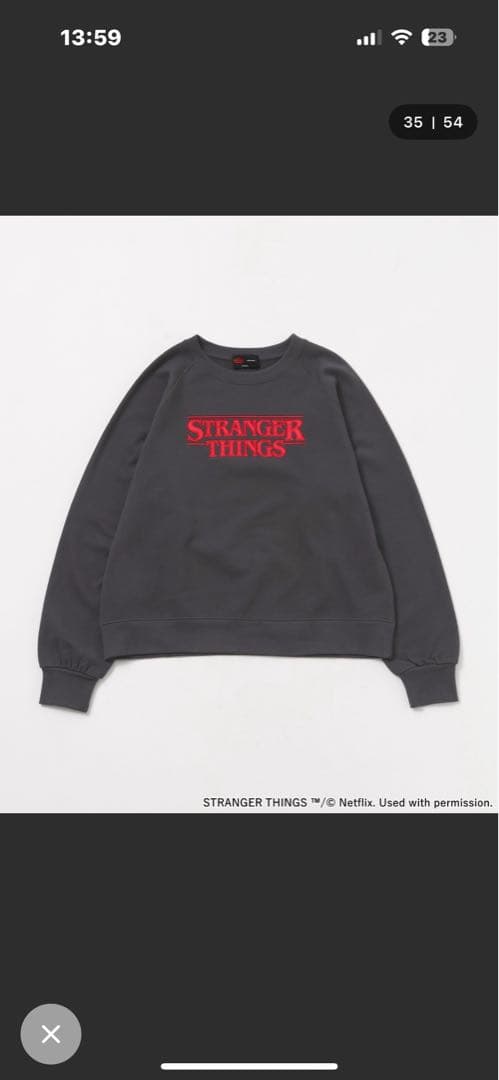 【STRANGER THINGS】コラボ アソートスウェットプルオーバー完敗商品