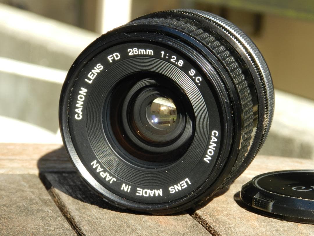 極美品 CANON FD 28mm f/2.8 SC レンズ 即撮影可　キャノン