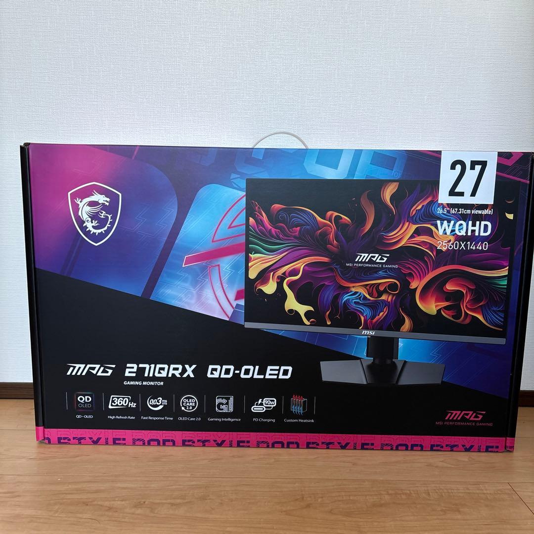 MSI MPG 271QXR QD-OLEDゲーミングモニター