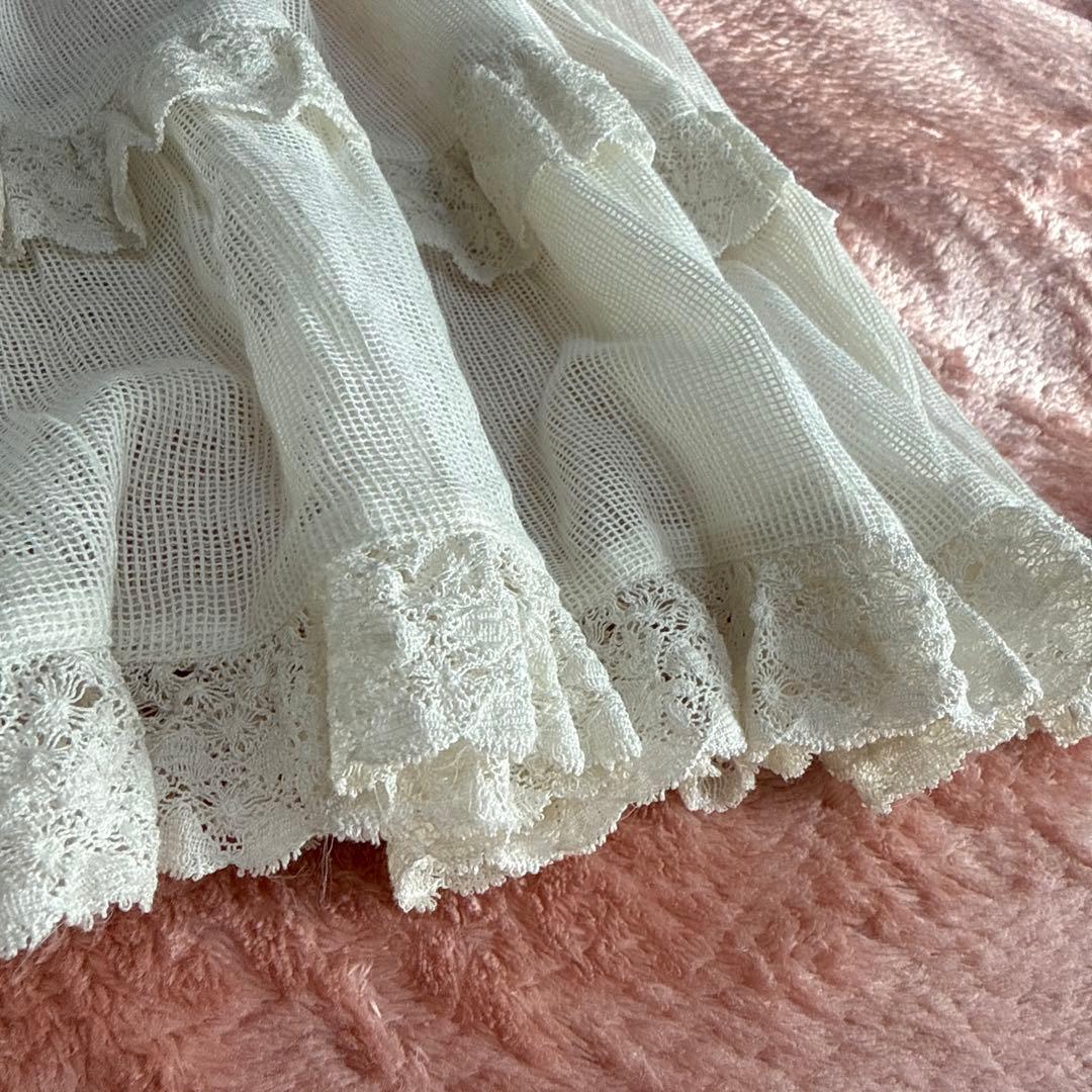 Dot＆Stripes メッシュキャミブラウス