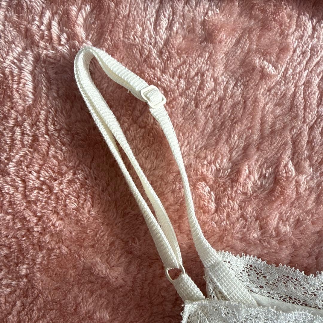 Dot＆Stripes メッシュキャミブラウス