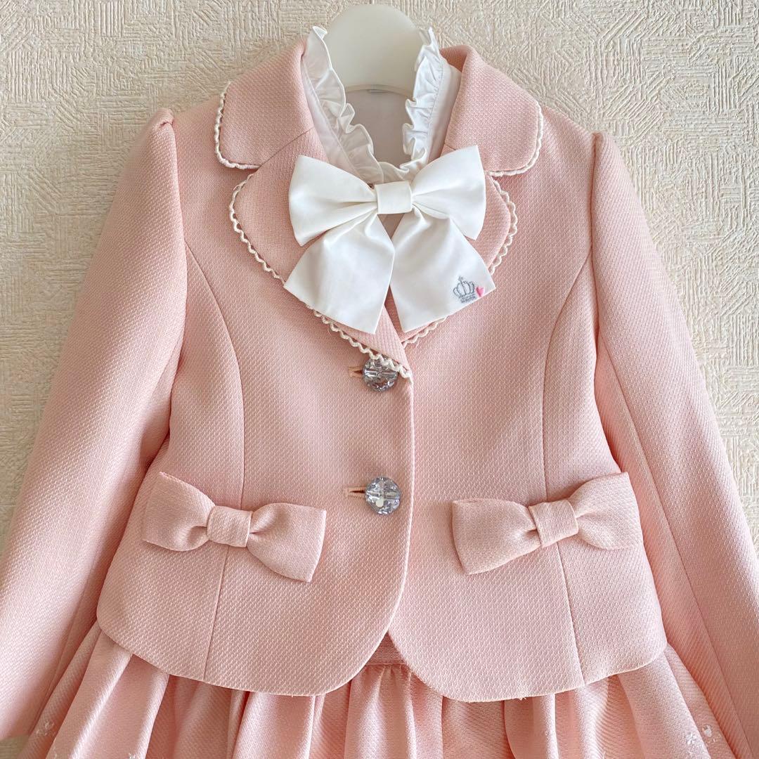 春＊ピンク アンサンブル＊フォーマル 120 入学 卒園 ランドセル女の子
