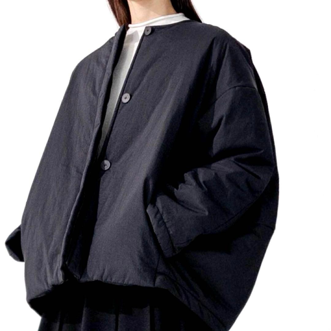 新品タグ付き eunoia ユノイア 2WAY パディングジャケット ブラック