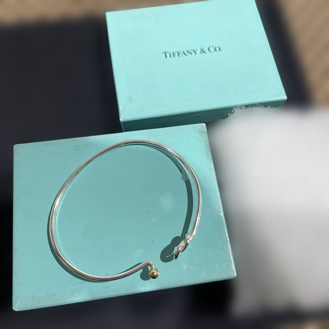 ティファニー　バングル　ラブノット　金　シルバー　ゴールド　ブレスレット