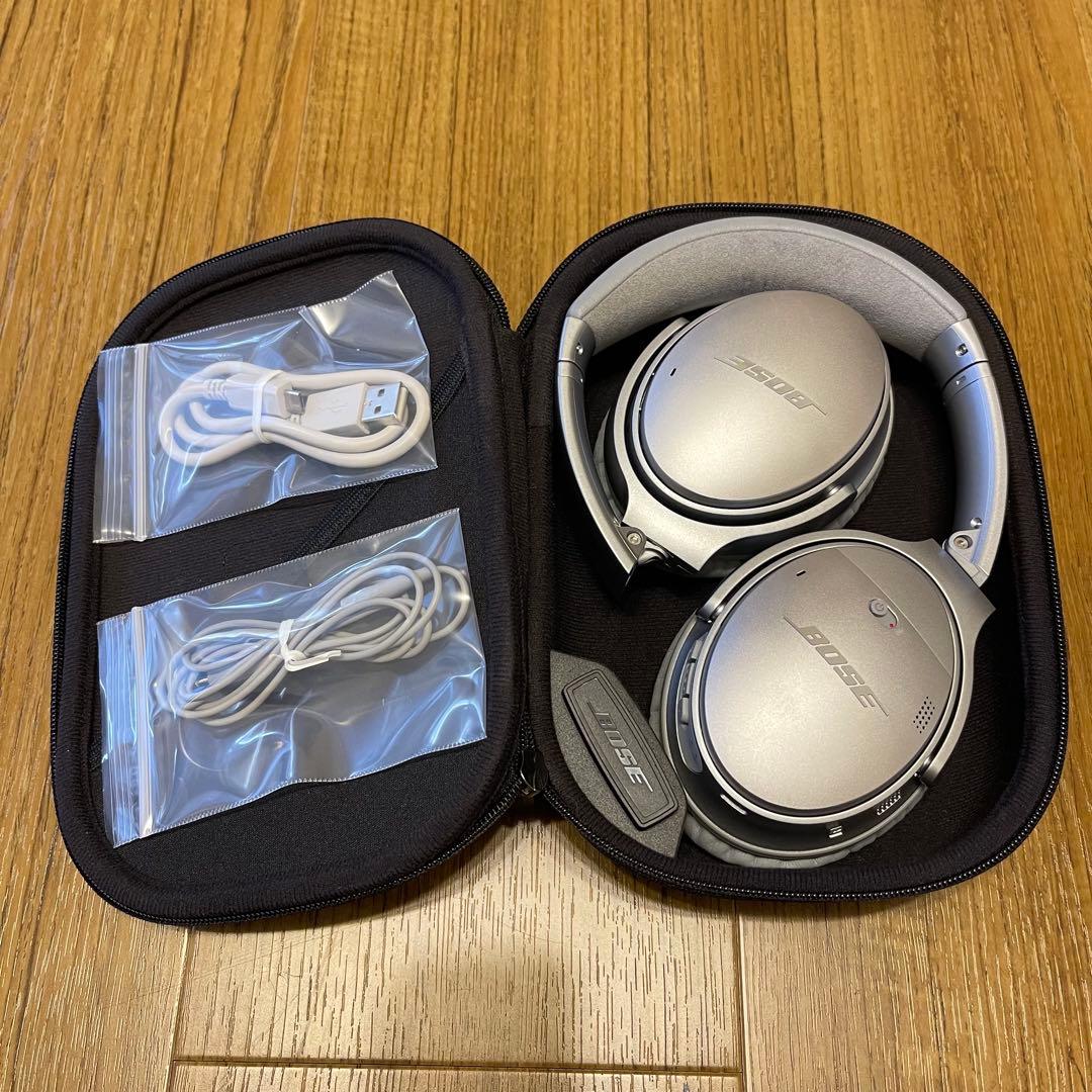 美品！ BOSE QUIETCOMFORT35 シルバー ボーズ ヘッドホン