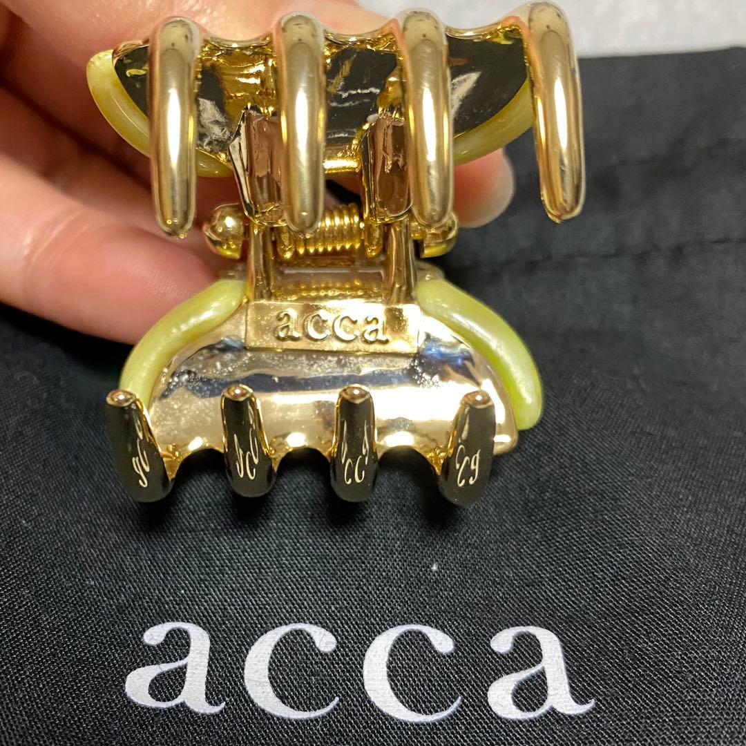 送料無料 アッカ acca 小クリップ イエロー グリーン 新品未使用