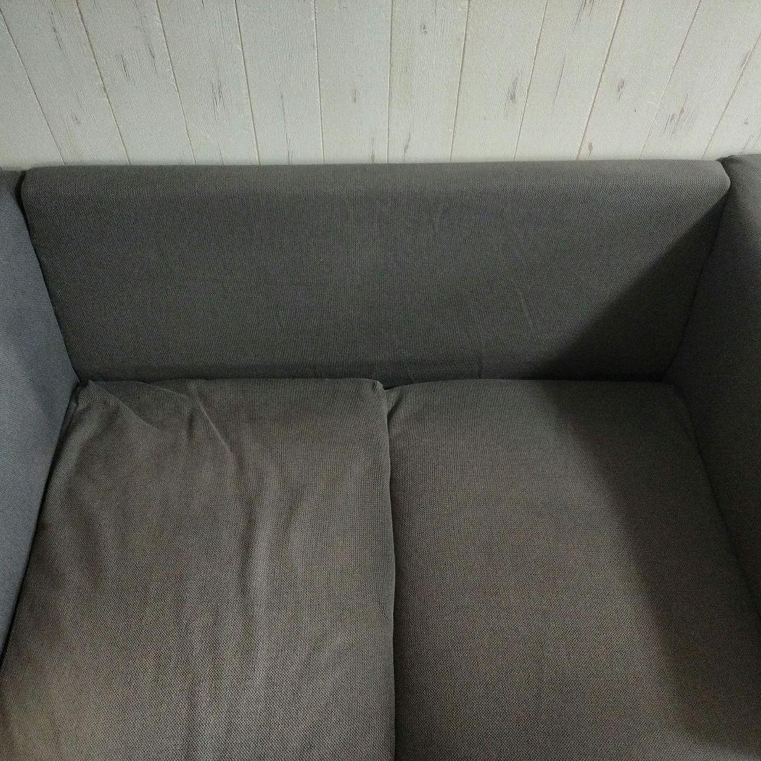 IKEA　イケア　ダークグレー２人掛けソファ