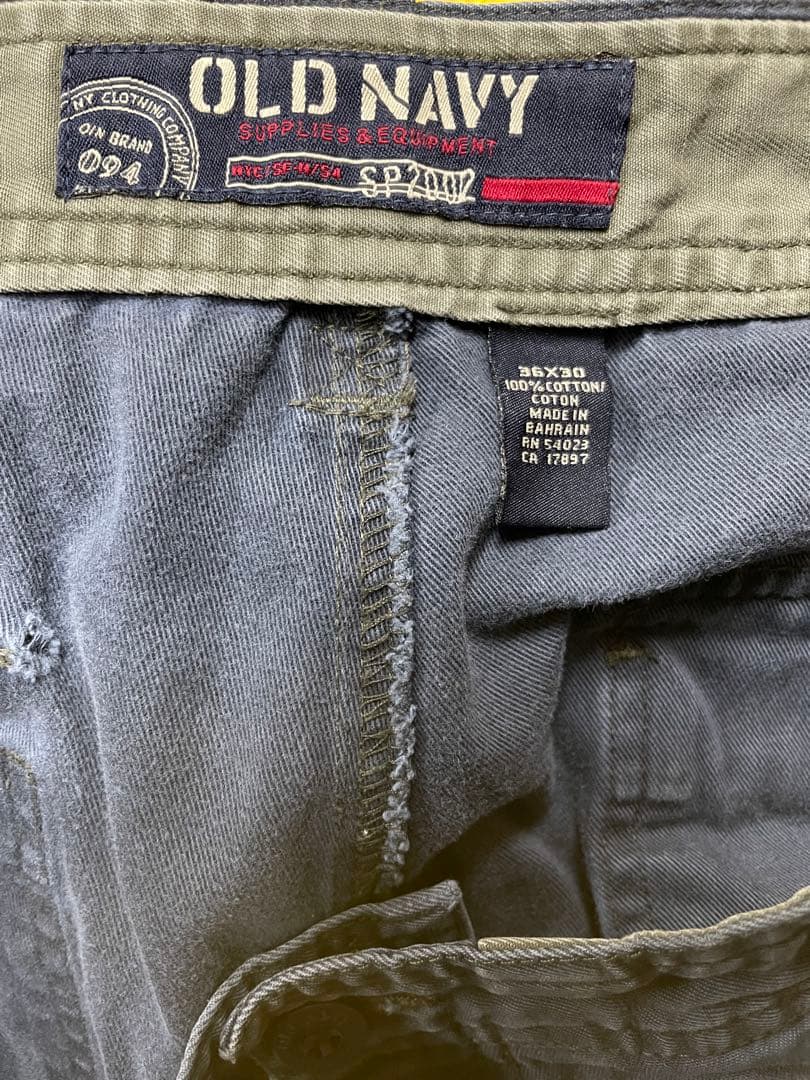 90s OLD NAVY カーゴパンツ オールドネイビー　2way ネイビー