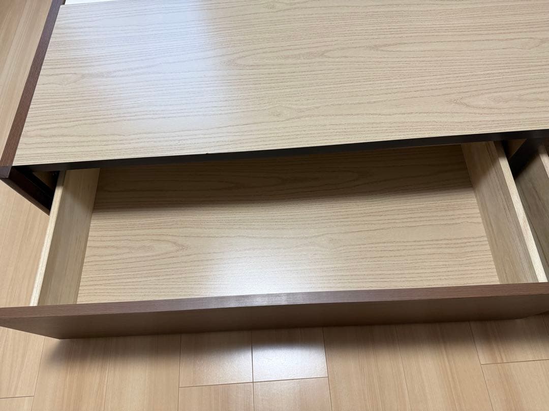 ダブルベッドフレーム 引出し収納付