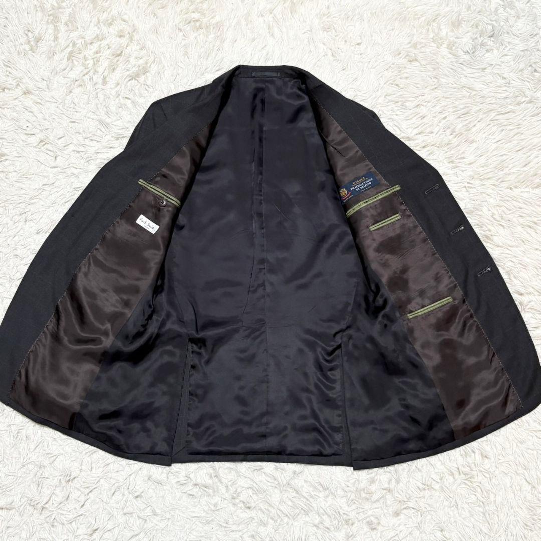 美品 ポールスミス スーツ セットアップ デルフィノ生地 チェック