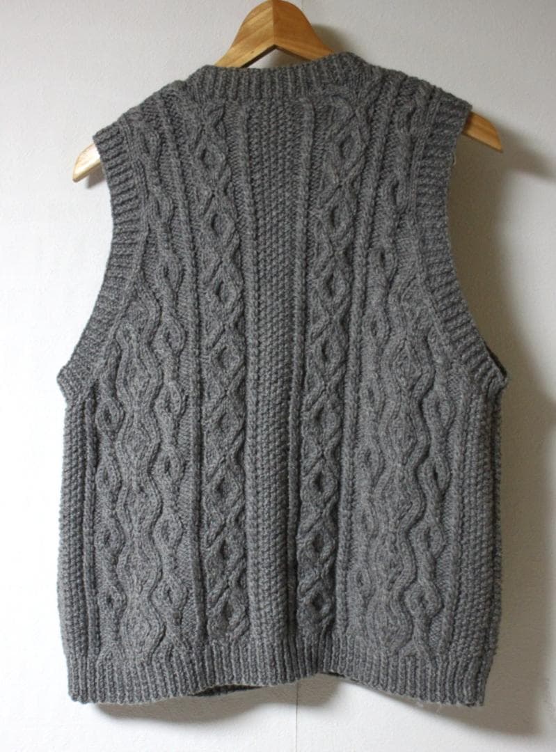 スコットランド製 インバーアラン シップス別注 フィッシャーマン ニットベスト