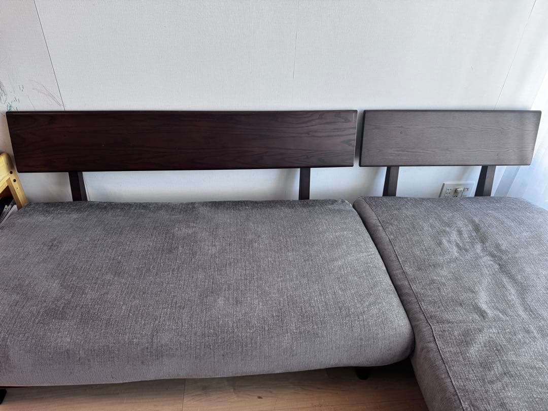 ✴︎Vin✴︎ ナガノインテリア グレーソファ 2セット①