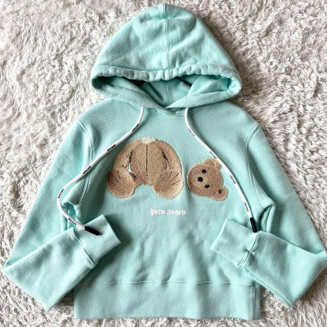 Palm Angels パームエンジェルス 近年モデル　ベア パーカー ブルー