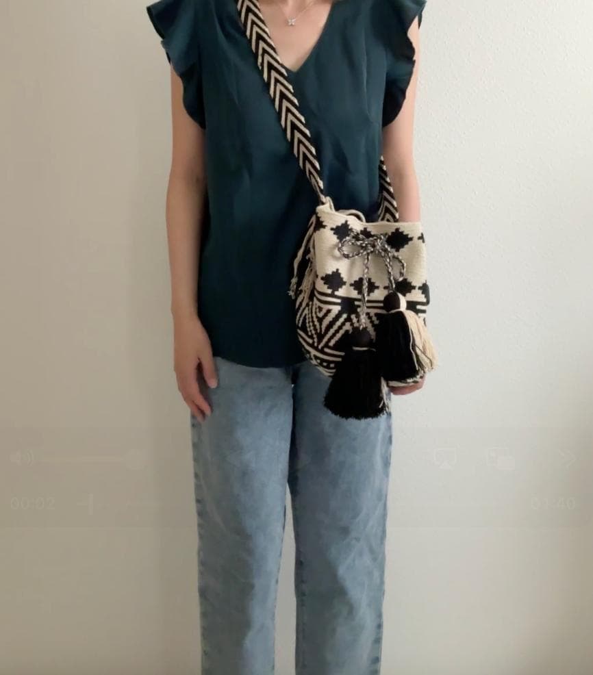 【ぺこさん専用】ワユーバッグ wayuu bag ショルダーバッグ 巾着バッグ