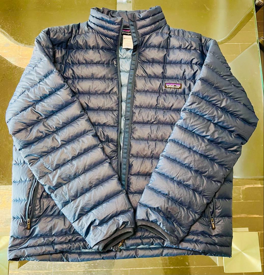 Patagonia ダウンスウェーター ダークブルー　Ｌ　size 美品