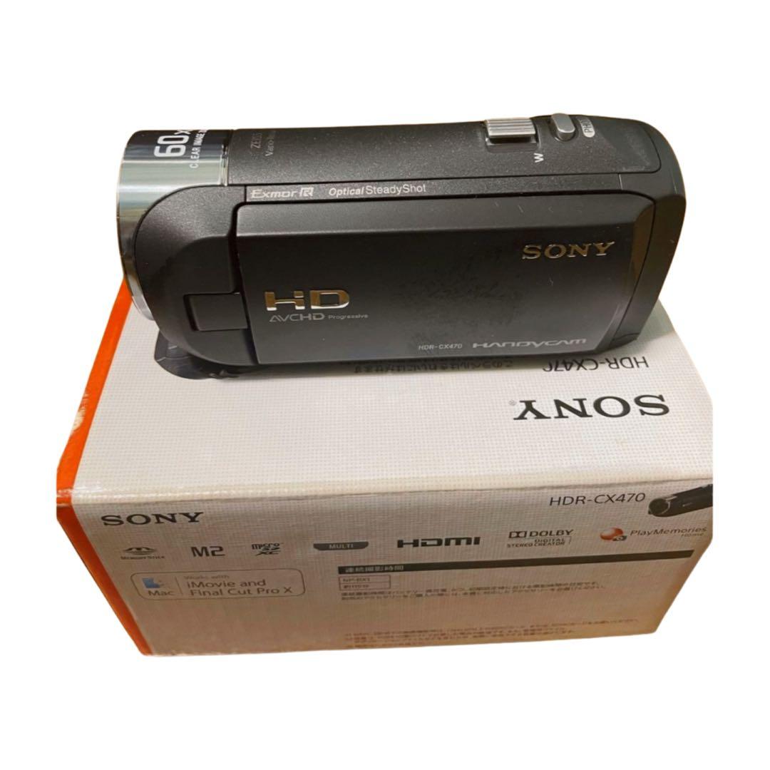 SONY HDR-CX470 ハンディカム フルHD 60倍ズーム 箱付