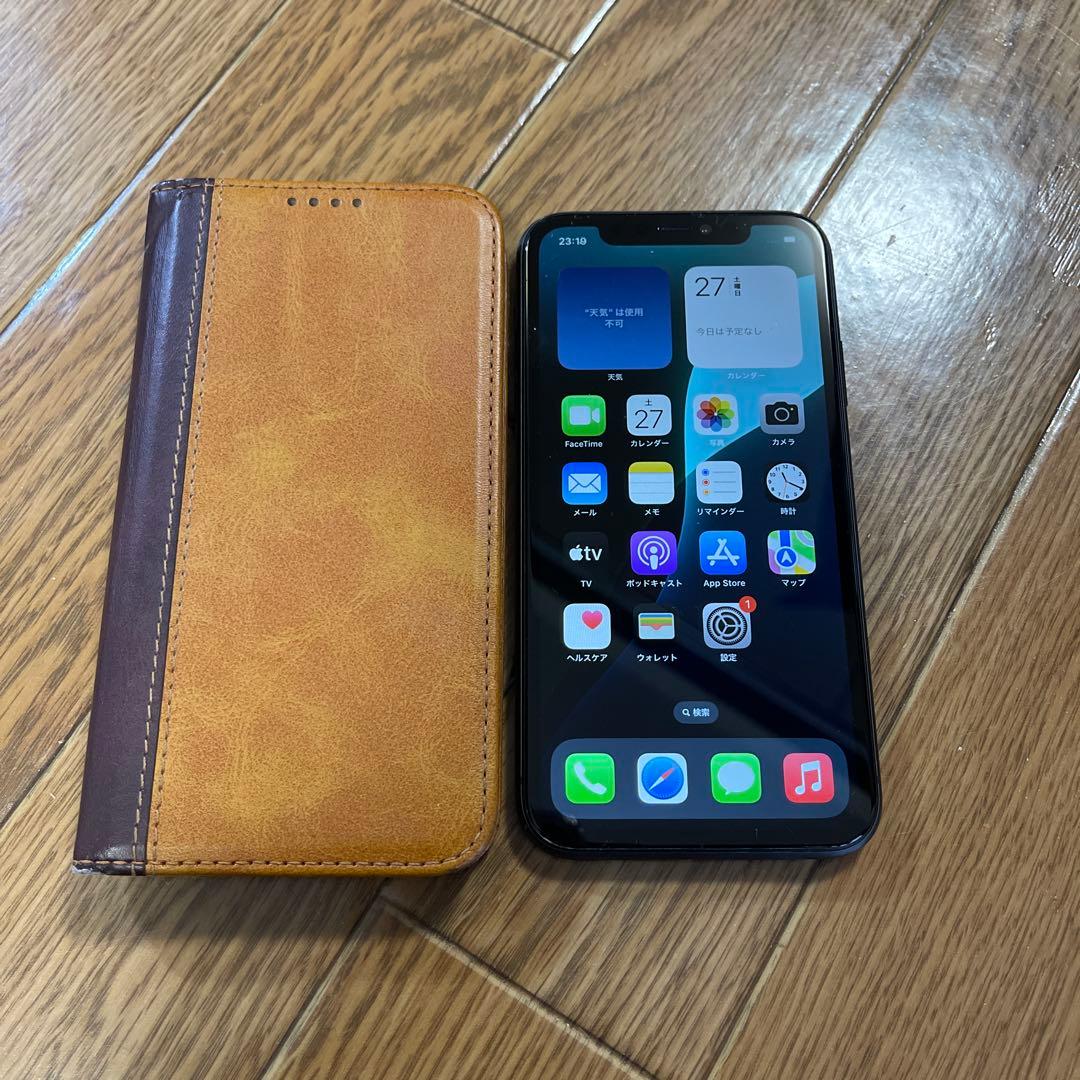 iPhone 11 256GB（SIMフリー）レザーケース付き