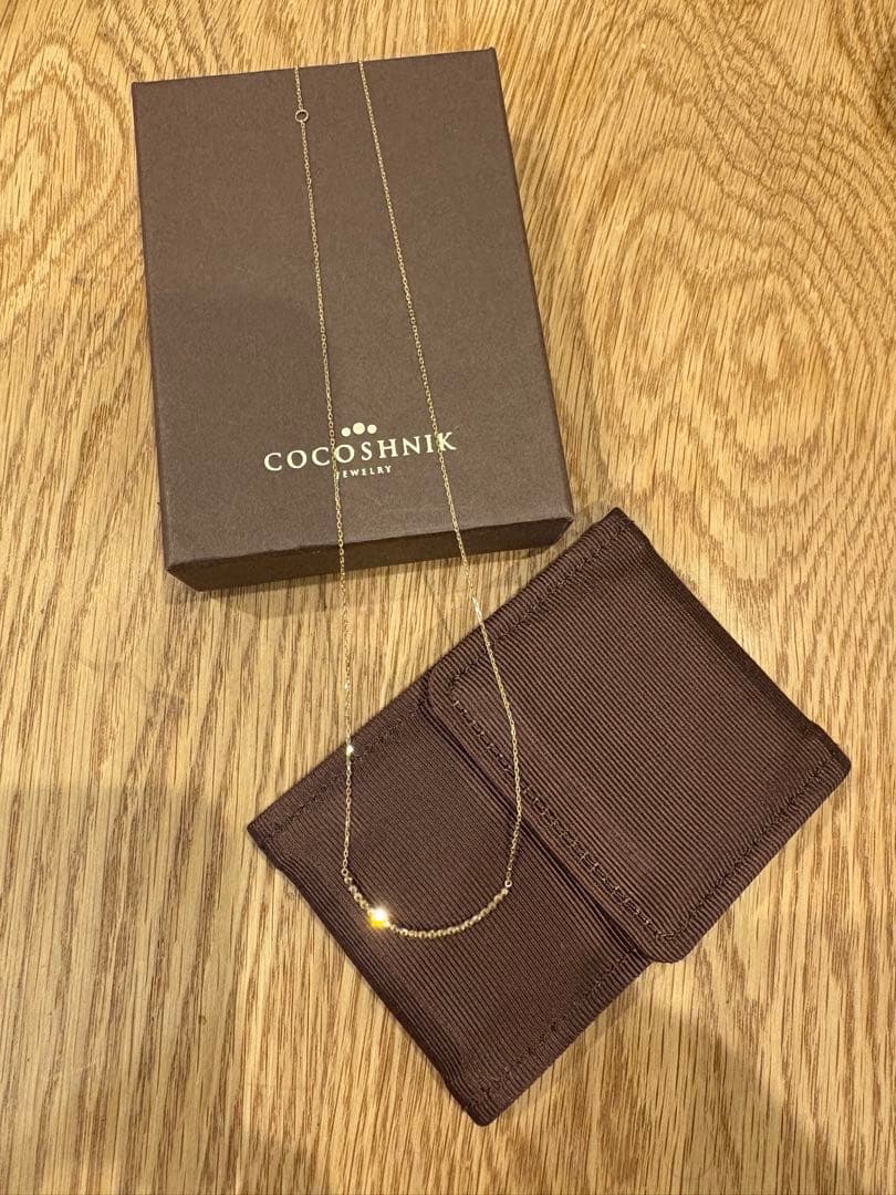 COCOSHNIK ゴールド ネックレス　K10イエロー