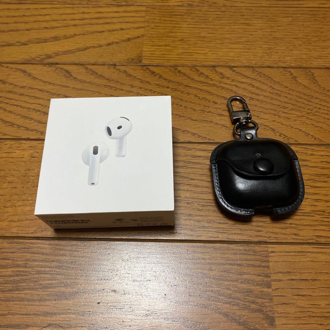 AirPods4 ノイズキャンセリング機能搭載　本革ケース付き