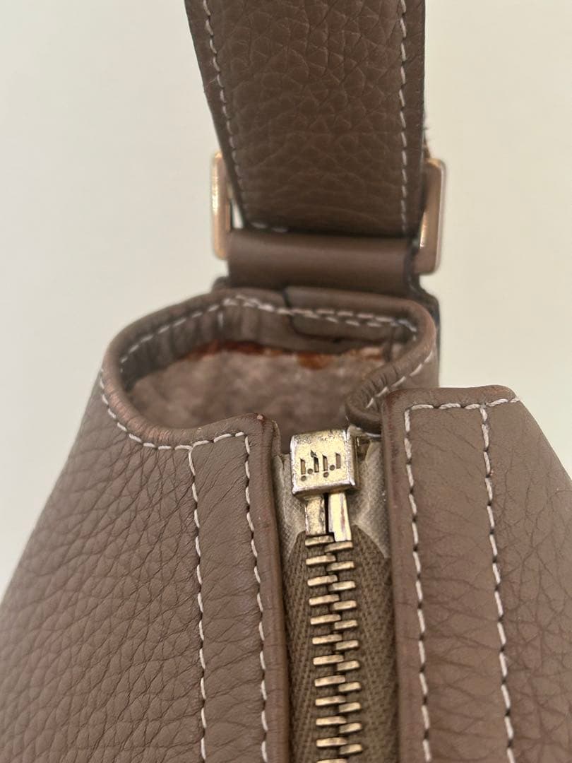 シセイ　メンズレザー トートバッグ　ベージュ