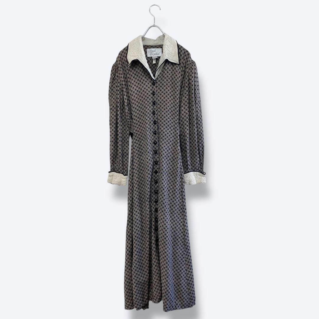 10点¥10,000 ビンテージ 古着 卸 レトロ 80's 柄レースワンピース