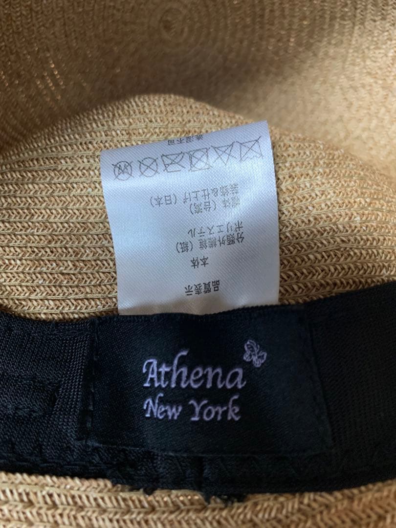 アシーナニューヨーク　Athena York 麦わら帽子