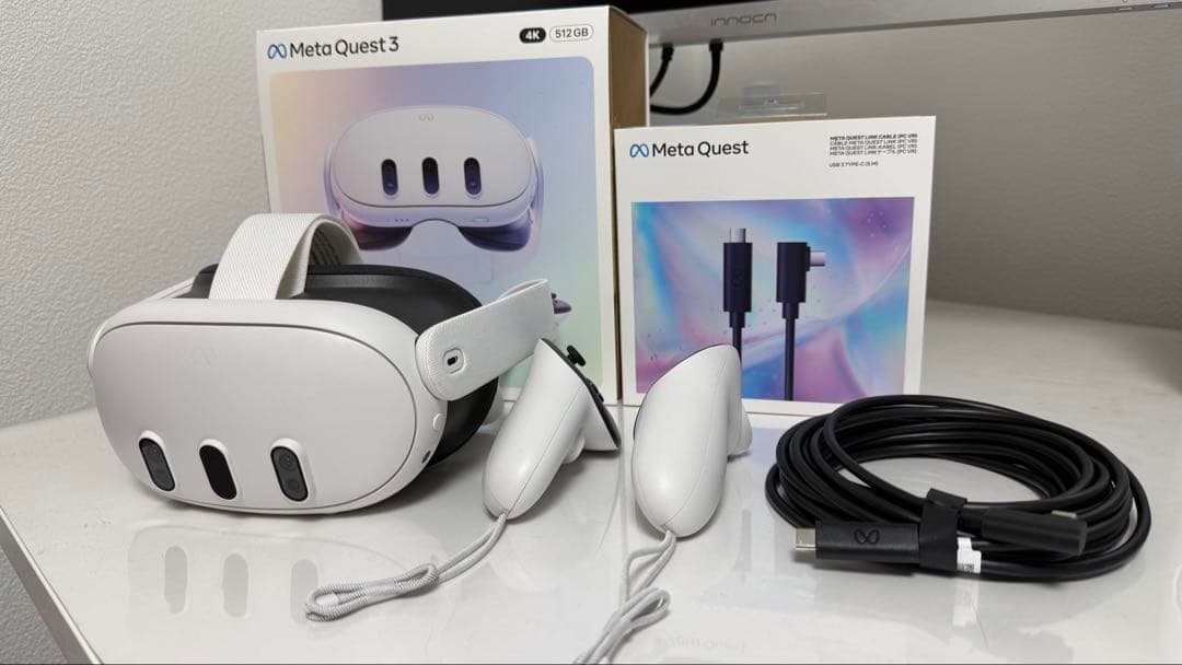  Quest 3 512GB ヘッドセット＆Quest Linkケーブル