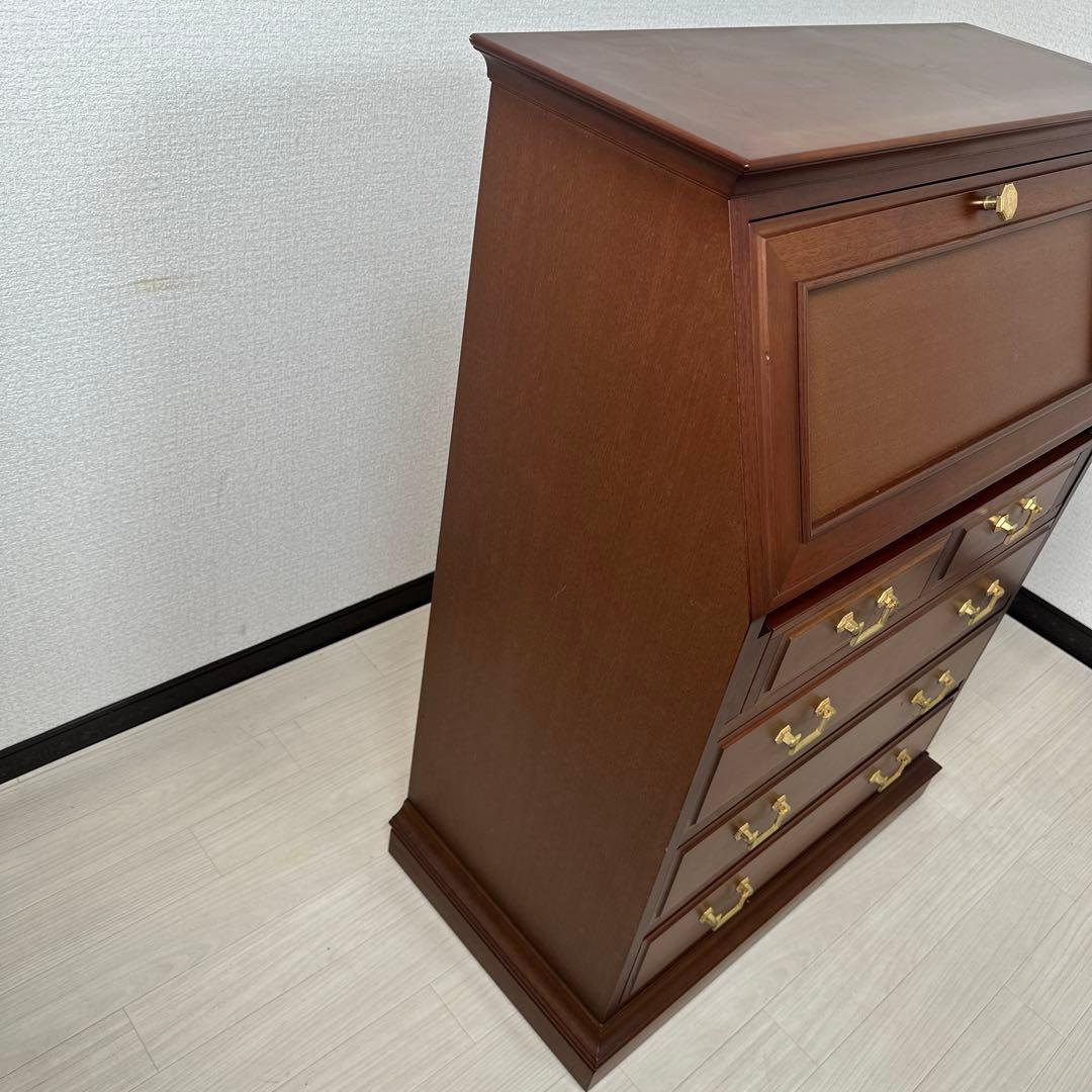 マルニ 地中海 ライティングビューロー デスク チェスト 引き出し 収納 i1※