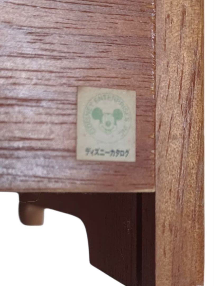 昭和レトロ ディズニー ミッキーマウス ゴミ箱 木製